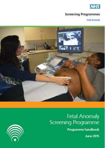 Cover of the Fetal Anomaly Screening Programme handbook.