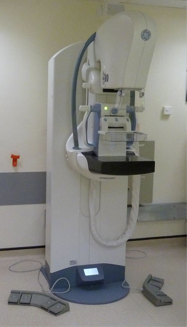 Digital breast tomography screening equipment.