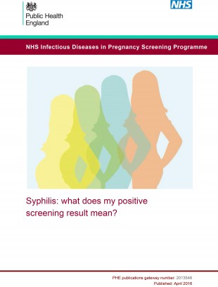 'Syphilis: what does my positive screening result mean?' leaflet.