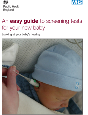 The front cover of the newborn hearing screening programme easy guide