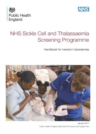 The front cover of the handbook for newborn laboratories.