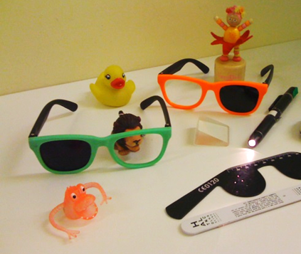 The special glasses used in vision screening