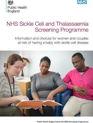 front cover of 'Information and choices for women and couples at risk of having a baby with sickle cell disease'