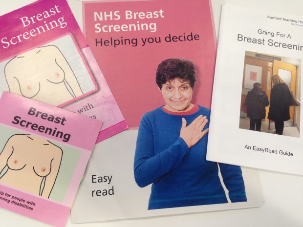 Easy read breast screening information resources