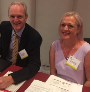 National clinical lead Jonothan Earnshaw and national programme manager Lisa Summers pictured at the networking day