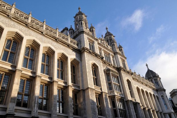The outside of one of the buildings of King's College London