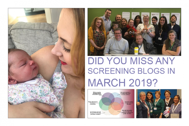 Four photos and the words 'did you miss any of our screening blogs in March 2019?'