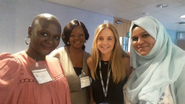 A group photo of the Nigerian delegates and PHE staff (4 people in total).