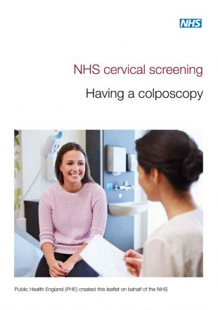 Front page of Cervical screening having a colposcopy